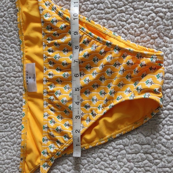 NWT Rhode For Target XXL Yellow Floral Low Rise High Leg Cheeky Bikini Bottom - Picture 10 of 13